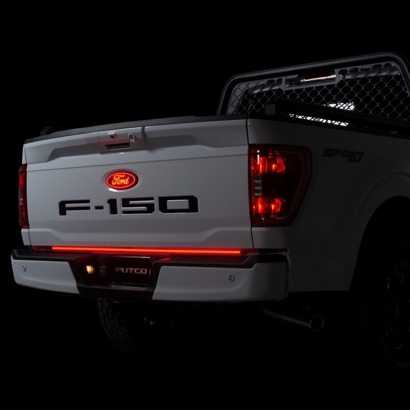 Putco 2021+ Ford F150 w/Factory LED Taillamps & OBS 60in Freedom Blade LED Tailgate Light Bar Putco PUT760060-17