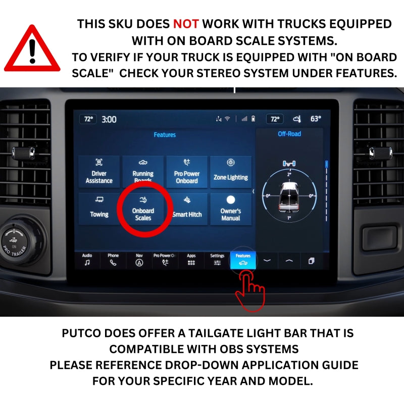Putco Putco 2024+ Ford F150 w/Factory LED Tail Light 60in Blade Tailgate Light Bar Plug-N-Play Connector