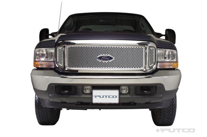 Putco 99-04 Ford SuperDuty w/ Logo CutOut (Does not Include Side Vents) Punch SS Grilles - Black Ops Auto Works