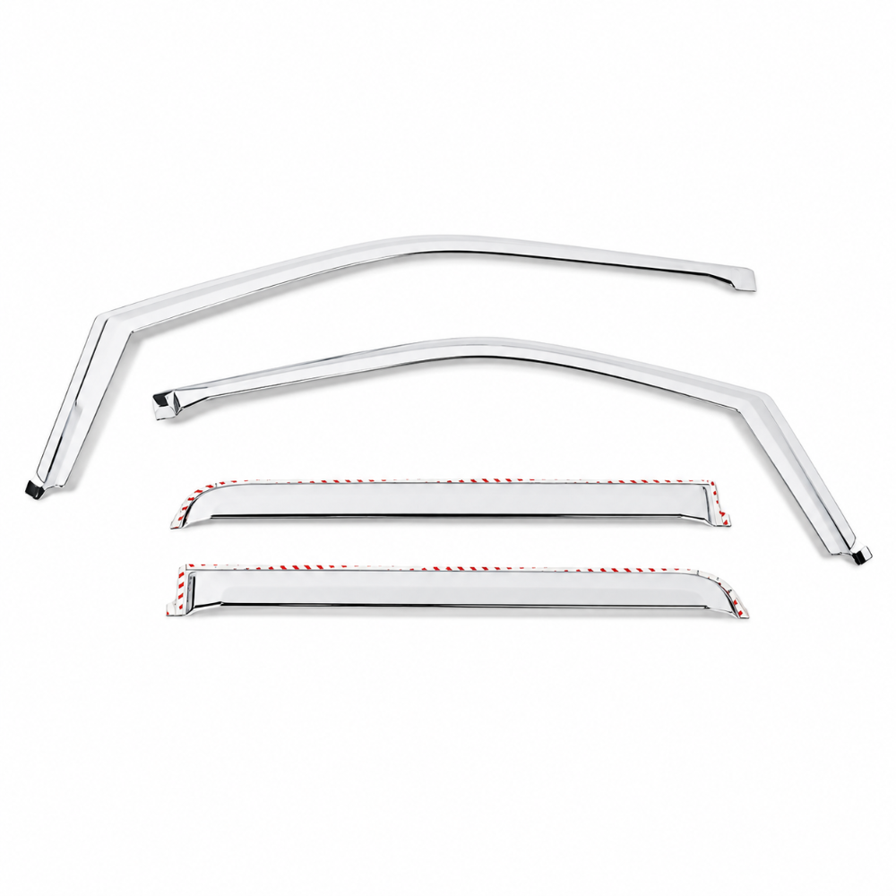 Putco Element chrome window visors for Ford F-150 SuperCrew set of 4