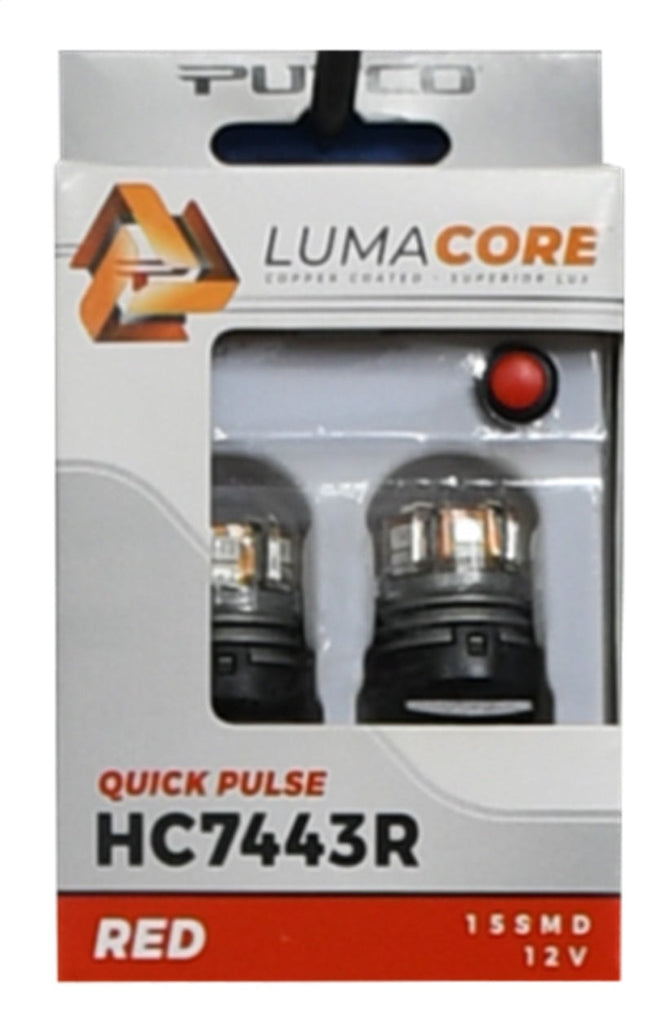 Putco LumaCore 7443 Red - Pair (x3 Strobe w/ Bright Stop) - Black Ops Auto Works