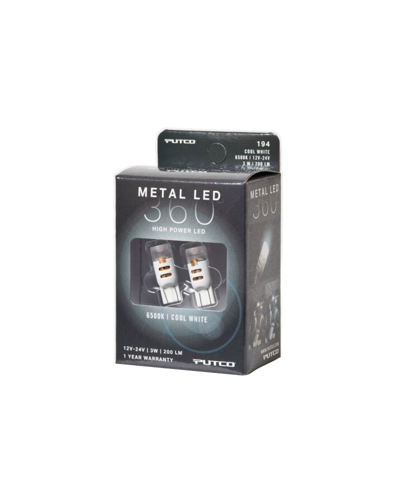 Putco 194 - Cool White Metal 360 LED - Putco 340194C-360