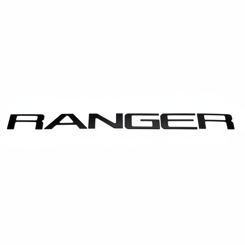 Putco Tailgate Letters for 2024-2026 Ford Ranger, Matte Black - Putco 55563MBFD