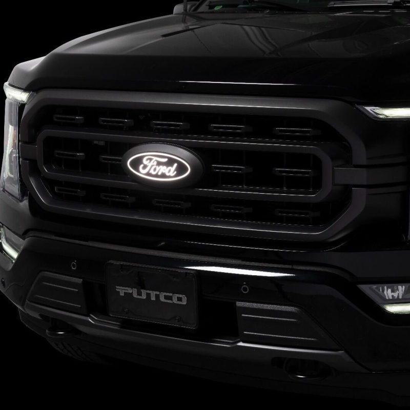 Putco 23-24 Ford Super Duty Front Luminix Ford Led Grille Emblems - Putco 92803
