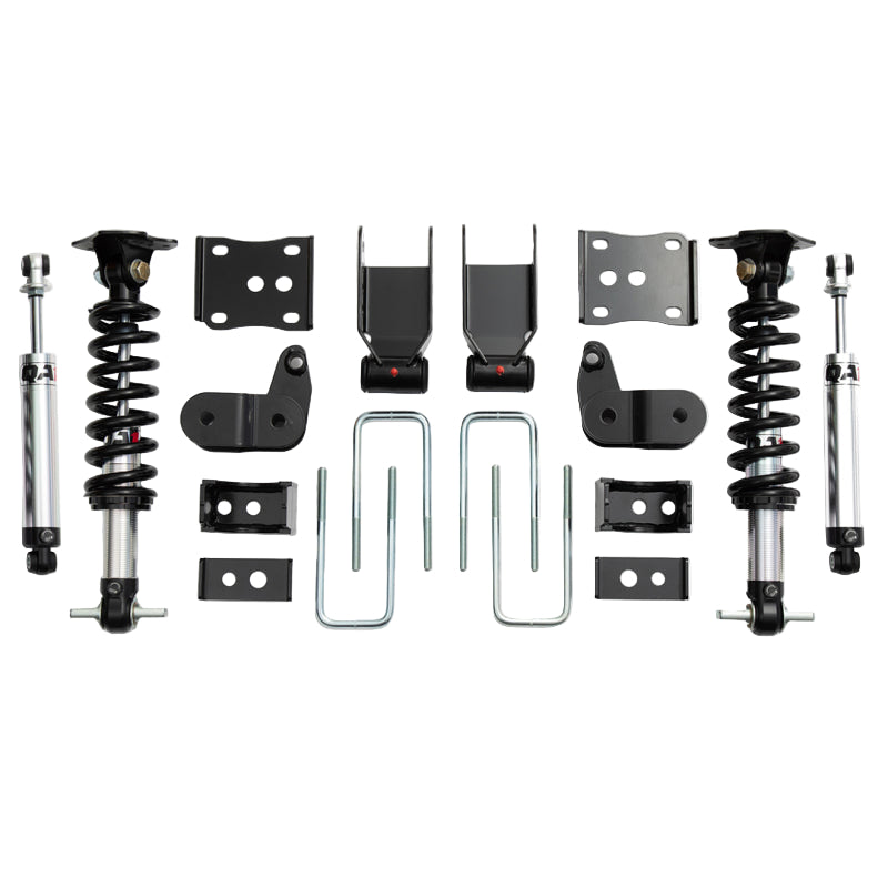 QA1 LK01-FF04 complete single adjustable lowering kit for 2021-2025 F-150 4WD