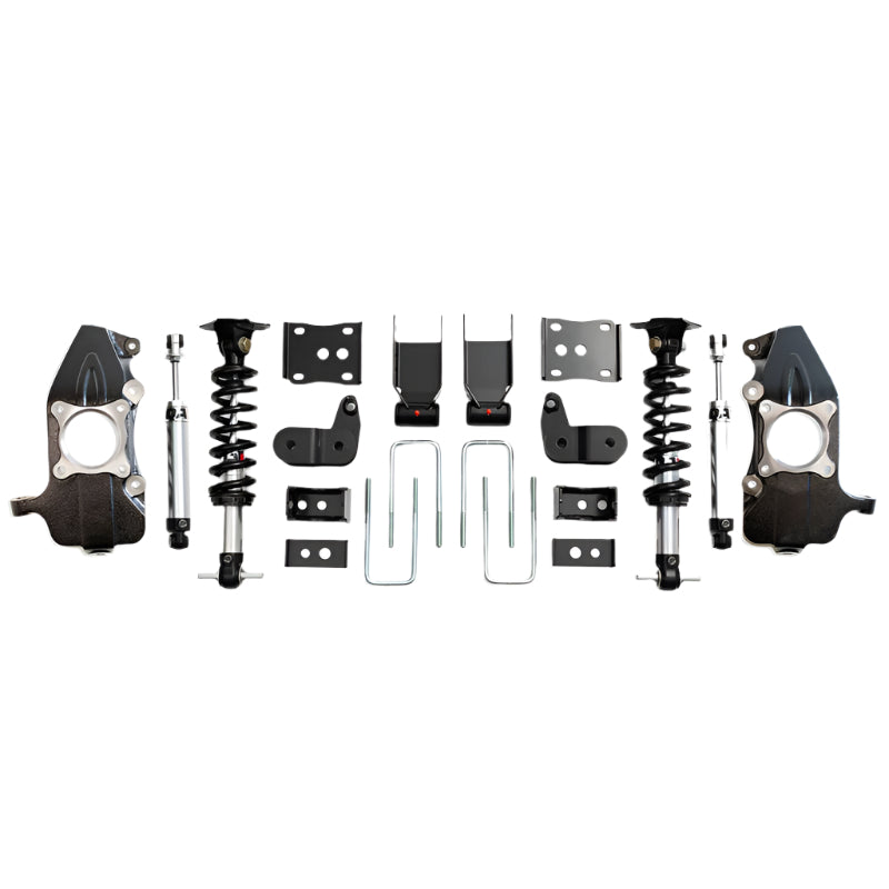 QA1 21-25 Ford F150 2WD Single Adjustable Lowering Kit w/ Spindles - 3.5-5.5in - Primary