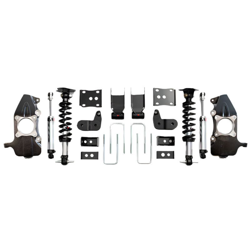 QA1 21-25 Ford F150 4WD Dual Adjustable Lowering Kit w/ Spindles - 3.5-5.5i - Primary