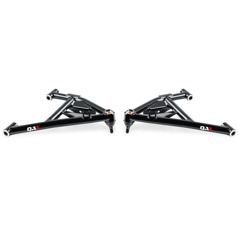 Pair of QA1 lower control arms for 99-06 Chevy Silverado 1500 2WD front suspension kit.