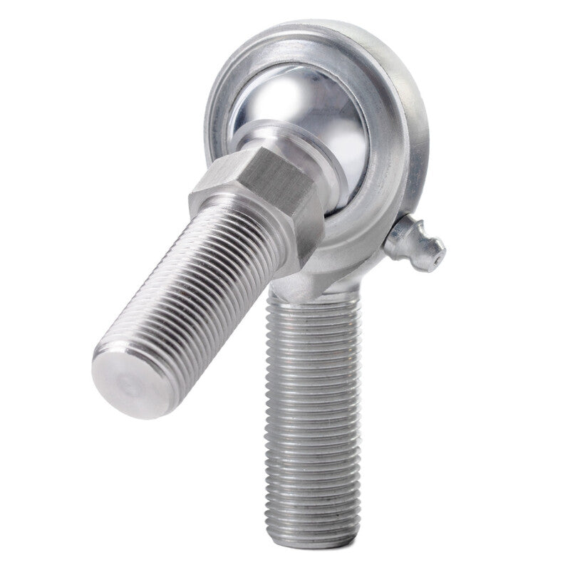 QA1 C Series 2-Pc Rod End - Male/Right Hand - .375in Bore x 3/8-24 w/Stud & Zerk - Carbon Steel, product image 1