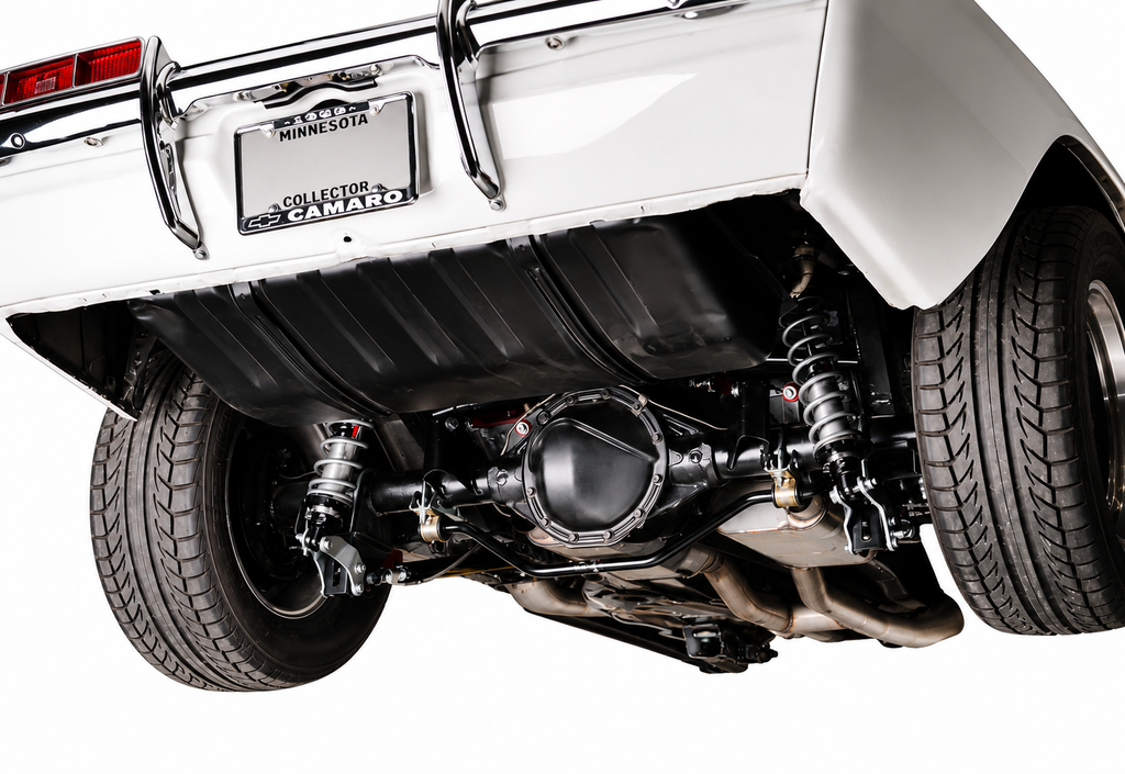 QA1 GM F-Body rear suspension upgrade kit with adjustable four link design