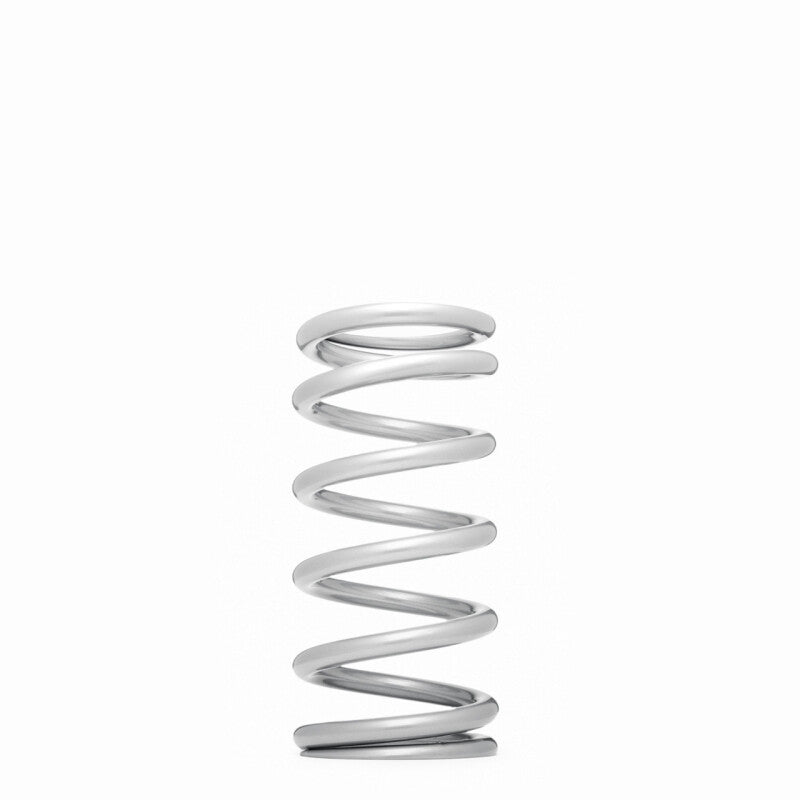 QA1 2-1/2in ID High Travel Spring - 10in Length x 750lbs/in - Silver Powder Coated, product image 1