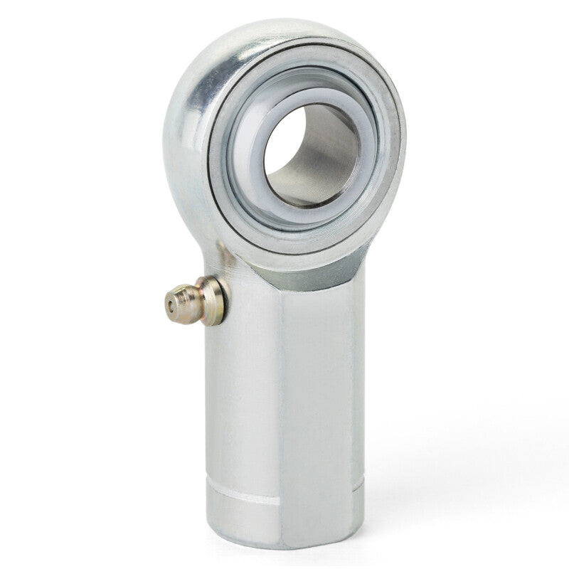 QA1 K Series 3-Pc Rod End - Female/Left Hand - 1in Bore x 1-1/4-12 w/Zerk - Carbon Steel, product image 1