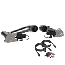 Load image into Gallery viewer, QTP 10-15 Chevrolet Camaro SS 6.2L 2.5in 304SS Aggressor Cutout Dual Mid Pipes - Black Ops Auto Works