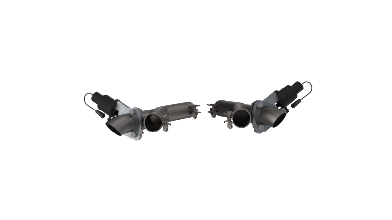 QTP 11-18 Dodge Durango 5.7L 2.5in 304SS Aggressor Cutout Dual Mid Pipes - Black Ops Auto Works