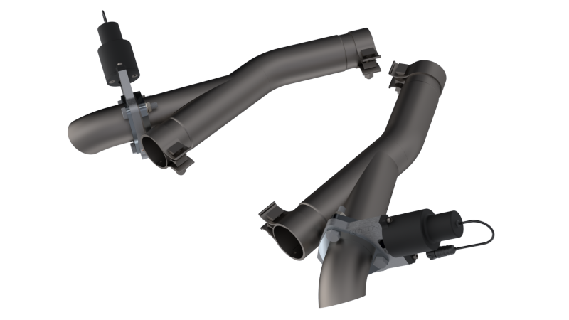 QTP 11-18 Dodge Durango 5.7L 2.5in 304SS Aggressor Cutout Dual Mid Pipes - Black Ops Auto Works