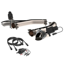 Load image into Gallery viewer, QTP 11-18 Dodge Durango 5.7L 2.5in 304SS Aggressor Cutout Dual Mid Pipes - Black Ops Auto Works