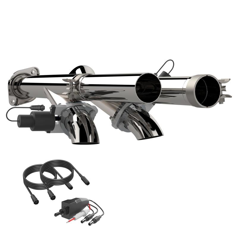 QTP 17-18 Ford Raptor EC/CC 2.5in 304SS Aggressor Cutout Dual Mid Pipes - Black Ops Auto Works