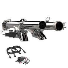 Load image into Gallery viewer, QTP 17-18 Ford Raptor EC/CC 2.5in 304SS Aggressor Cutout Dual Mid Pipes - Black Ops Auto Works
