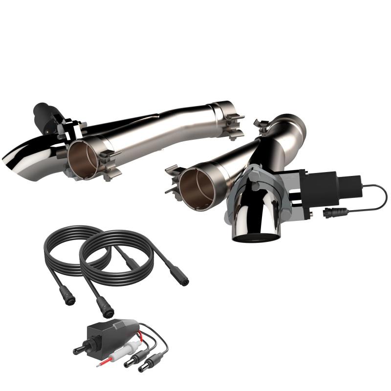 QTP 2018+ Jeep Grand Cherokee Trackhawk 2.75in 304SS Aggressor Cutout