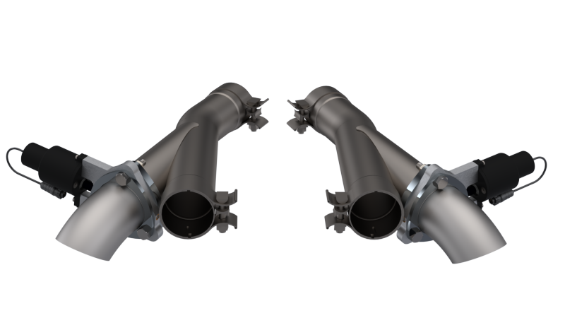 QTP 2018+ Jeep Grand Cherokee Trackhawk 2.75in 304SS Aggressor Cutout Dual Mid Pipes - Black Ops Auto Works