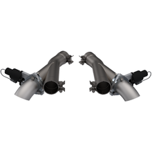 Load image into Gallery viewer, QTP 2018+ Jeep Grand Cherokee Trackhawk 2.75in 304SS Aggressor Cutout Dual Mid Pipes - Black Ops Auto Works