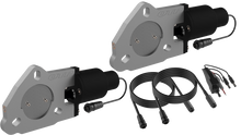 Load image into Gallery viewer, QTP 2.25in Bolt-On QTEC Dual Electric Cutout Valves - Pair - Black Ops Auto Works