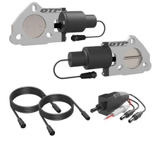 Load image into Gallery viewer, QTP 2.25in Bolt-On QTEC Dual Electric Cutout Valves - Pair - Black Ops Auto Works