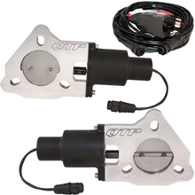 Load image into Gallery viewer, QTP 2.25in Bolt-On QTEC Dual Electric Cutout Valves - Pair - Black Ops Auto Works