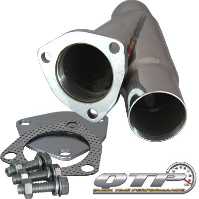 QTP 2.25in Weld-On QTEC Exhaust Cutout Y-Pipe - Black Ops Auto Works