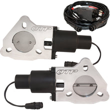 Load image into Gallery viewer, QTP 2.5in Bolt-On QTEC Dual Electric Cutout Valves - Pair - Black Ops Auto Works