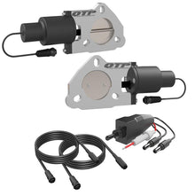 Load image into Gallery viewer, QTP 2.5in Bolt-On QTEC Dual Electric Cutout Valves - Pair - Black Ops Auto Works