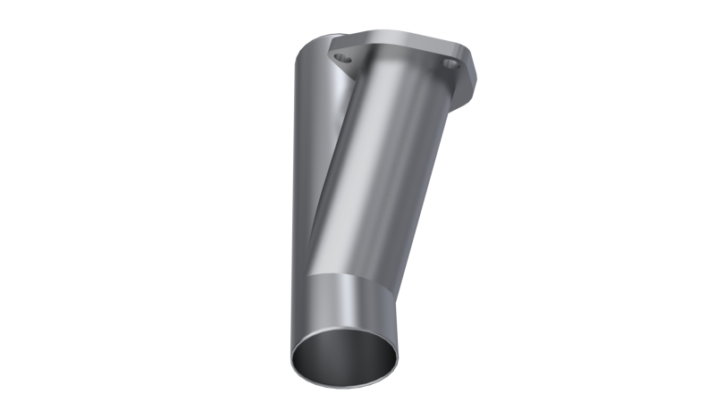 QTP 2.5in Weld-On QTEC Exhaust Cutout Y-Pipe - Black Ops Auto Works