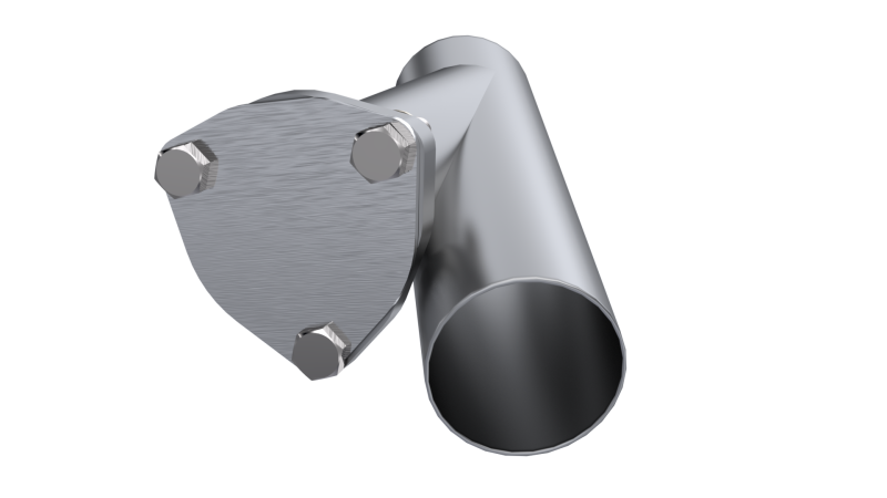QTP 2.5in Weld-On QTEC Exhaust Cutout Y-Pipe - Black Ops Auto Works