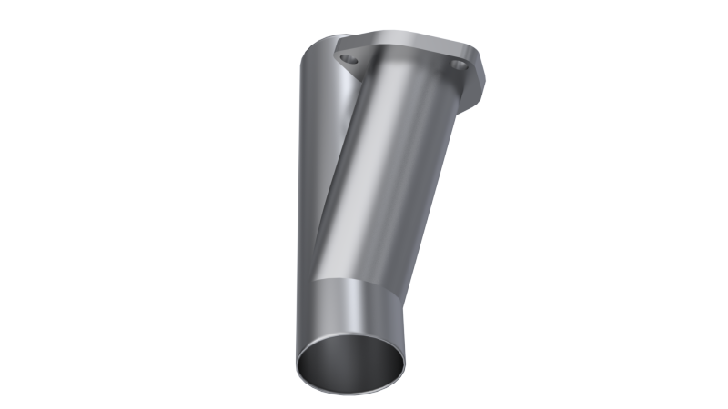QTP 2.5in Weld-On QTEC Exhaust Cutout Y-Pipe - Black Ops Auto Works