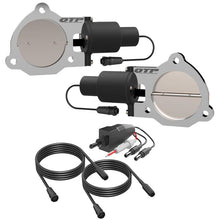 Load image into Gallery viewer, QTP 3.5in Bolt-On QTEC Dual Electric Cutout Valves - Pair - Black Ops Auto Works