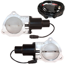 Load image into Gallery viewer, QTP 3.5in Bolt-On QTEC Dual Electric Cutout Valves - Pair - Black Ops Auto Works