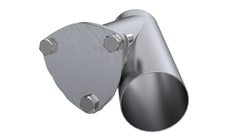 QTP 3.5in Weld-On QTEC Exhaust Cutout Y-Pipe - Black Ops Auto Works