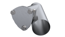 Load image into Gallery viewer, QTP 3.5in Weld-On QTEC Exhaust Cutout Y-Pipe - Black Ops Auto Works
