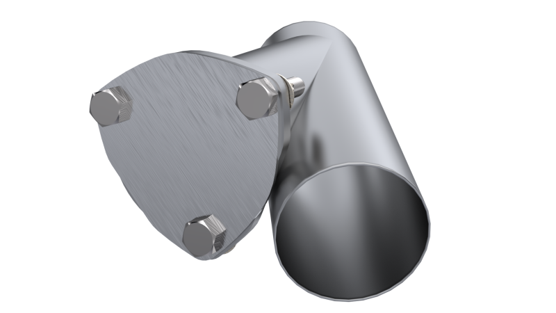 QTP 3.5in Weld-On QTEC Exhaust Cutout Y-Pipe - Black Ops Auto Works