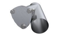 Load image into Gallery viewer, QTP 3.5in Weld-On QTEC Exhaust Cutout Y-Pipe - Black Ops Auto Works