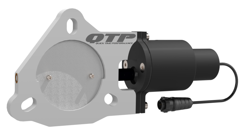 QTP 3in Bolt-On QTEC Electric Cutout Valve - Single - Black Ops Auto Works
