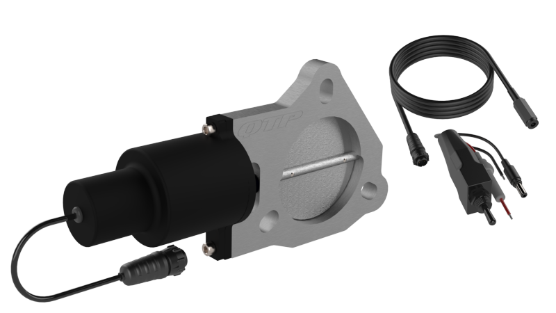 QTP 3in Bolt-On QTEC Electric Cutout Valve - Single - Black Ops Auto Works