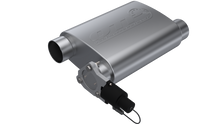 Load image into Gallery viewer, QTP 3in Weld-On 304SS Reverse Screamer Muffler w/Bolt-On QTEC Electric Cutout - Black Ops Auto Works