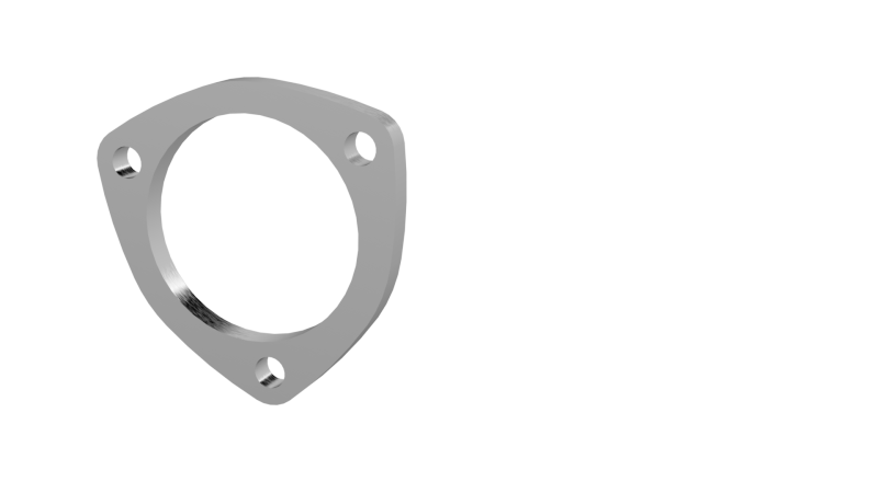 QTP 3in Weld-On QTEC 3 Bolt Flange - Black Ops Auto Works