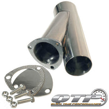 Load image into Gallery viewer, QTP 3in Weld-On QTEC Exhaust Cutout Y-Pipe - Black Ops Auto Works