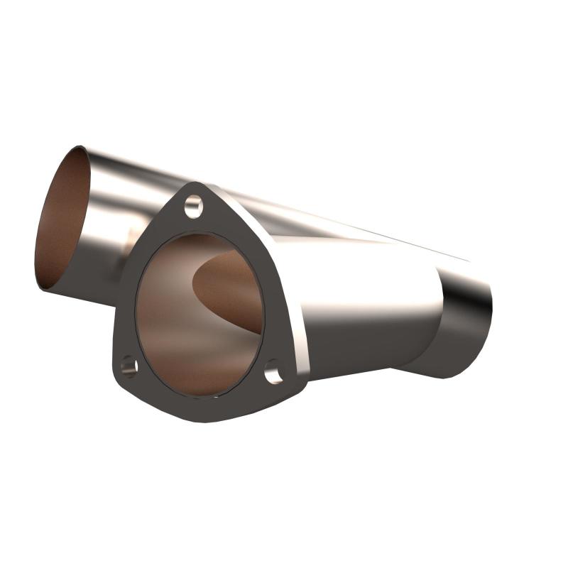 QTP 3in Weld-On QTEC Exhaust Cutout Y-Pipe - Black Ops Auto Works