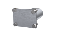 Load image into Gallery viewer, QTP 3in Weld-On QTEC Low Profile Conncetion Oval Tube Kit - Black Ops Auto Works
