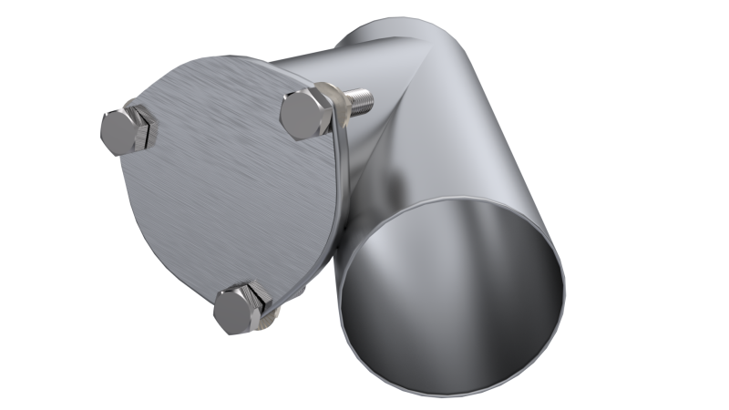 QTP 4in Weld-On QTEC Exhaust Cutout Y-Pipe - Black Ops Auto Works