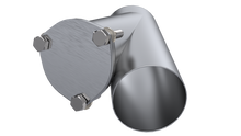 Load image into Gallery viewer, QTP 4in Weld-On QTEC Exhaust Cutout Y-Pipe - Black Ops Auto Works