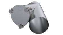 Load image into Gallery viewer, QTP 4in Weld-On QTEC Exhaust Cutout Y-Pipe - Black Ops Auto Works